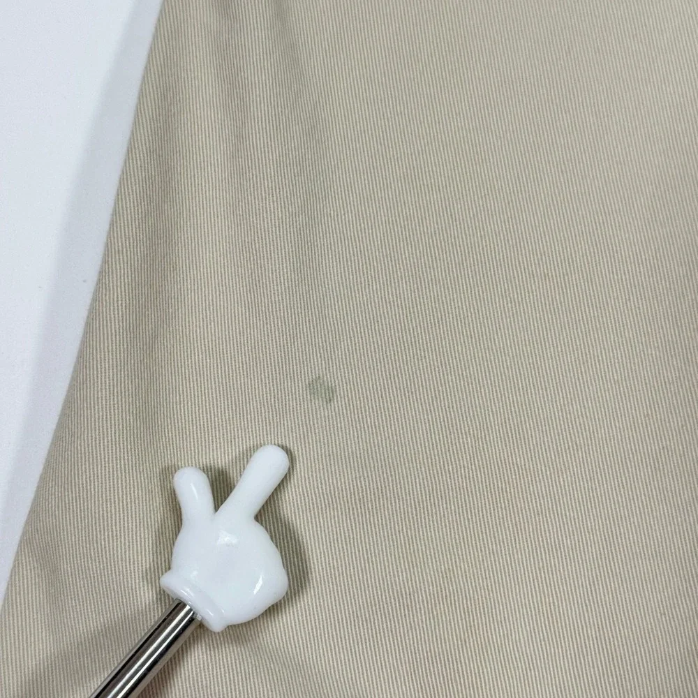VTG Polo Ralph Lauren Mens Preston Chinos Pants 34x30 Khaki Flat Front Cotton